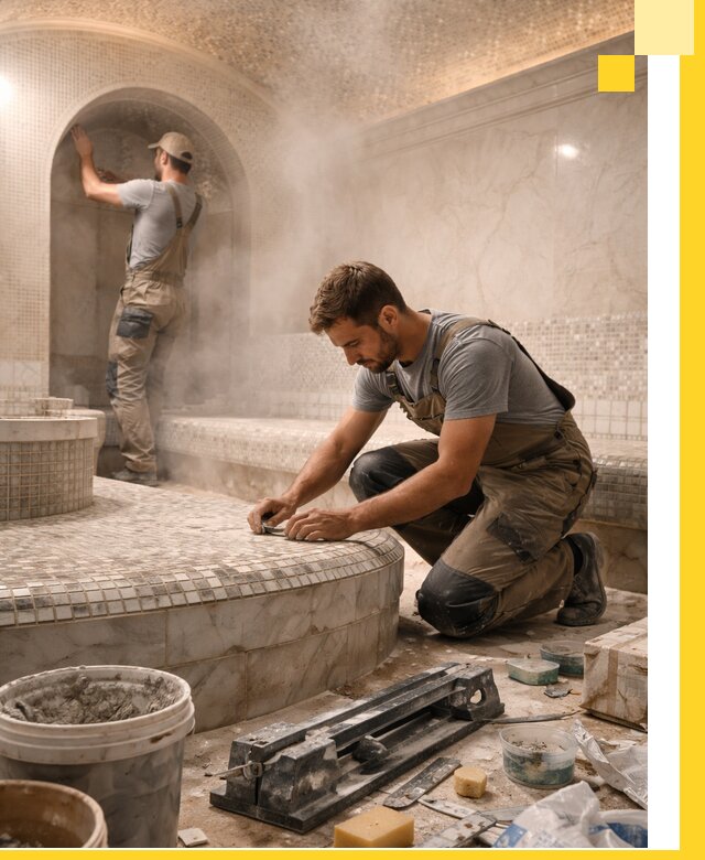 Профессиональный дизайн хамама и SPA под ключ в Богородицке