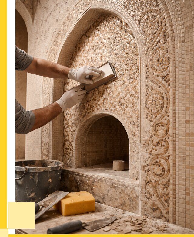 Мозаика для хамама в Богородицке под ключ от 5343 р. | ЭриданБгд