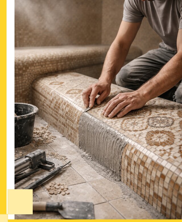 Плитка для хамама под ключ в Богородицке от 3740 р. | ЭриданБгд