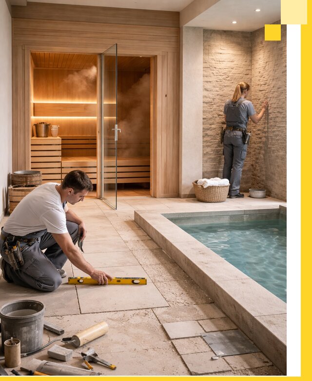 Комплексный дизайн и отделка интерьеров SPA под ключ в Богородицке